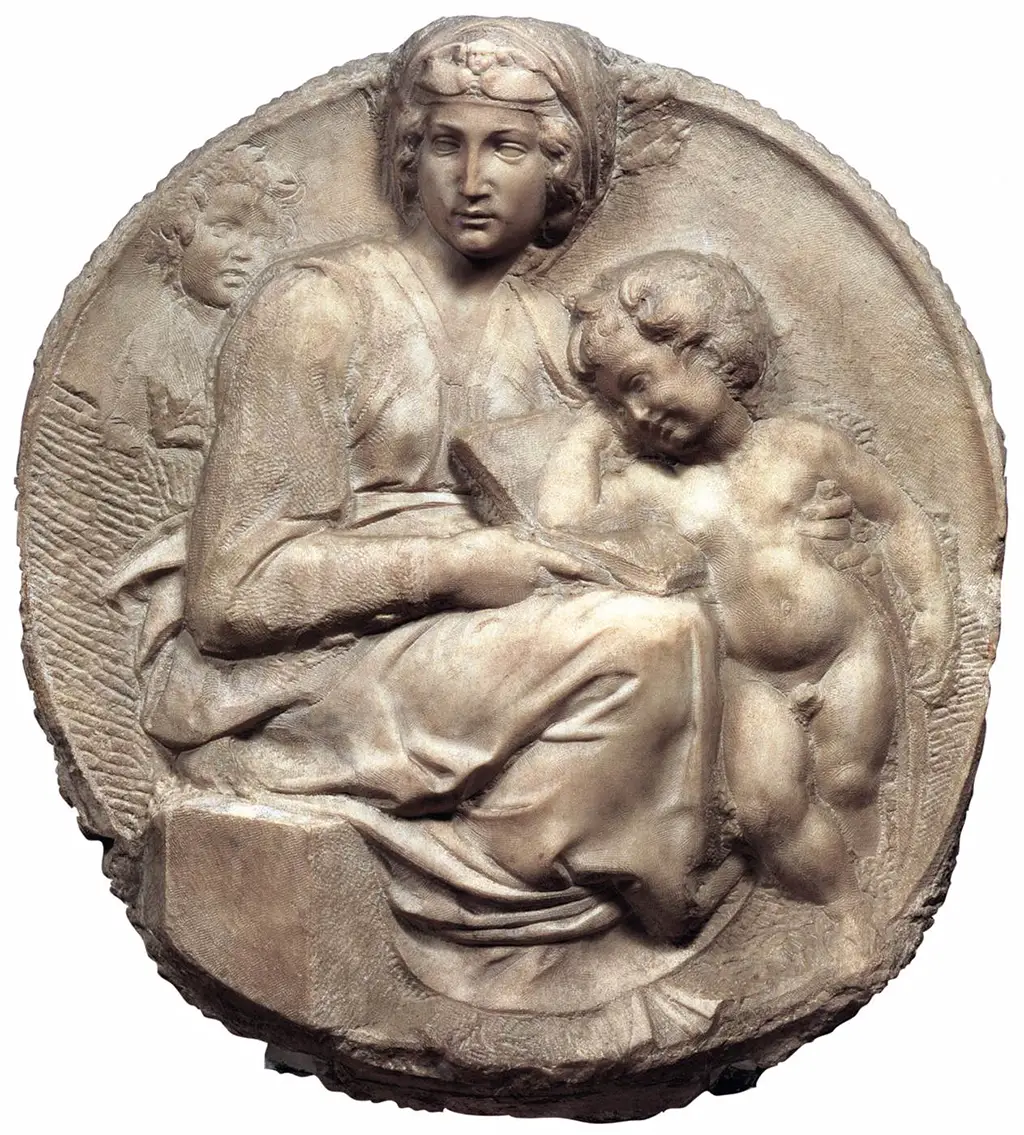 Pitti Tondo in Detail Michelangelo